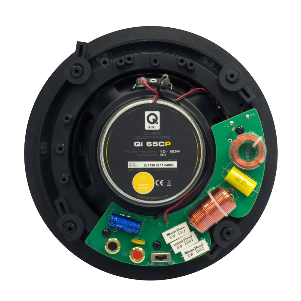 Q.Acoustics QI1110 – Altoparlanti Stereo Da Soffitto Bianchi (coppia) Con Tweeter Girevole Da 19 Mm E Woofer Da 6,5 Pollici