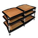Bassocontinuo Ghironda 2.1 Double Wide (3 Tier Set) Audio Rack