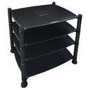 Bassocontinuo Aeon Light Racing Black / Lead Legs (4 Tier Set) Audio Rack