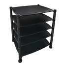 Bassocontinuo Aeon Light Racing Black / Lead Legs (5 Tier Set) Audio Rack