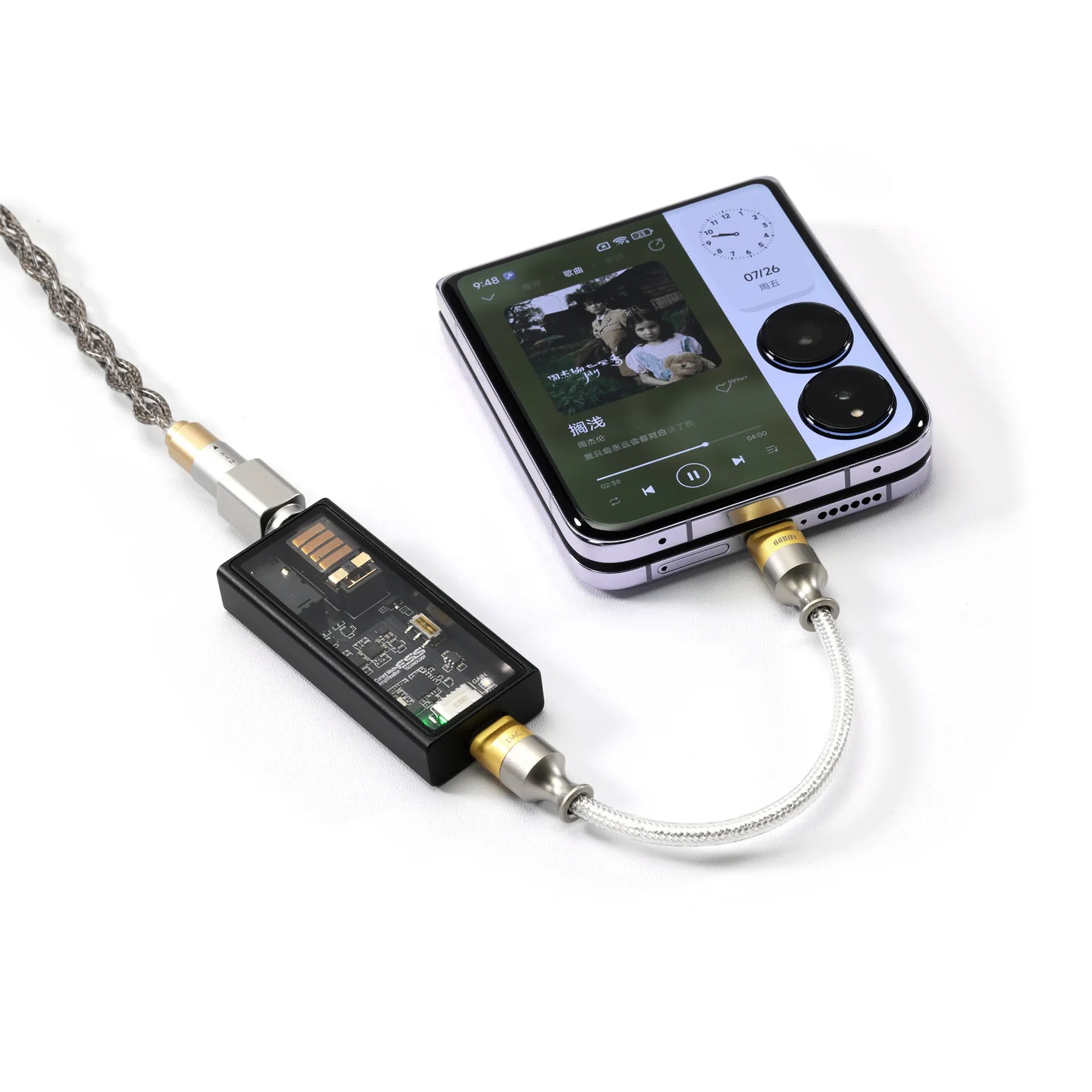 Decoding Cable Box ddHiFi TC05M2 Type C to Type C OTG Decoding Data Cable