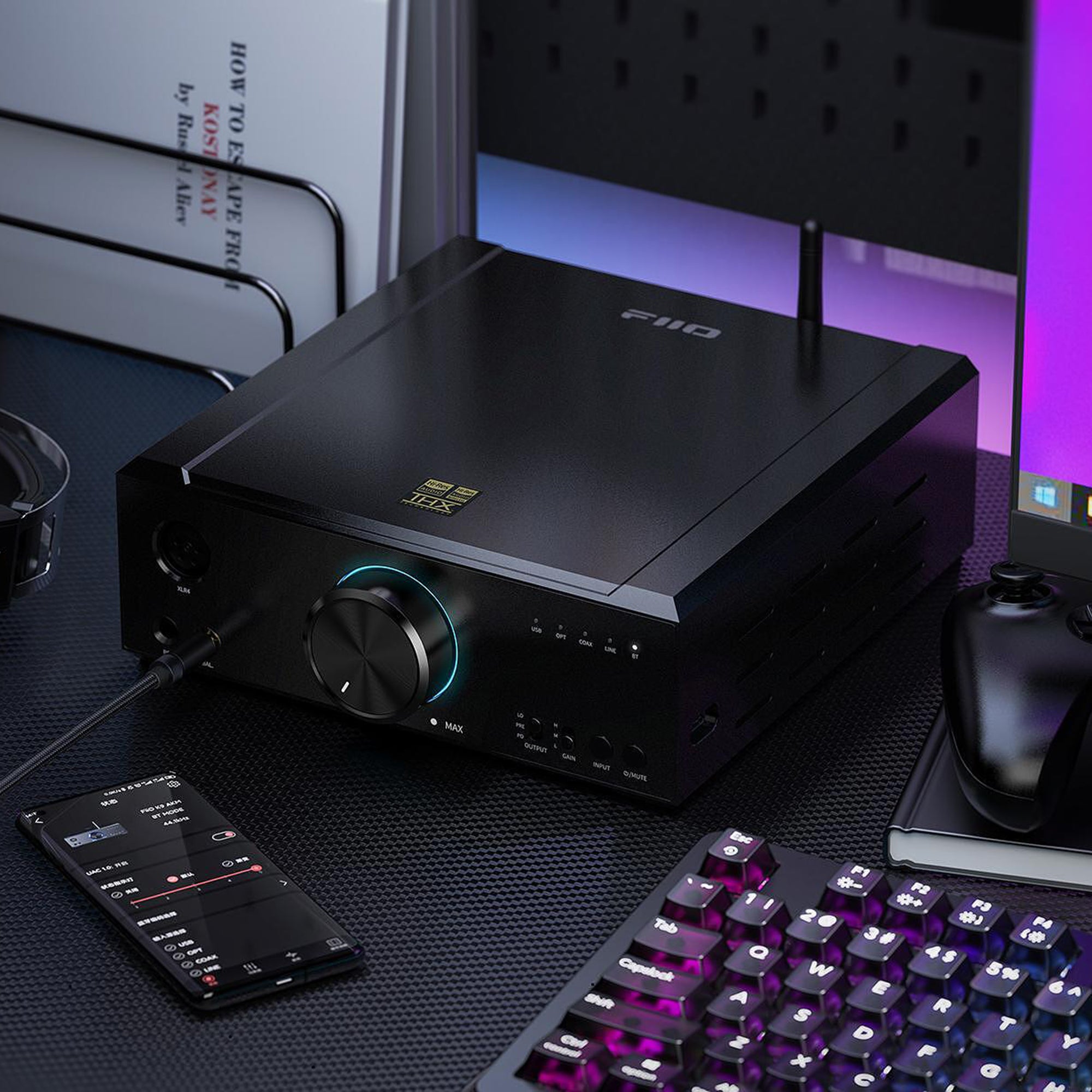 FiiO K9 AKM Desktop DAC Headphone Amplifier