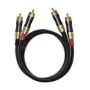 FiiO LR-RCA2 Dual RCA Coaxial Cable Black