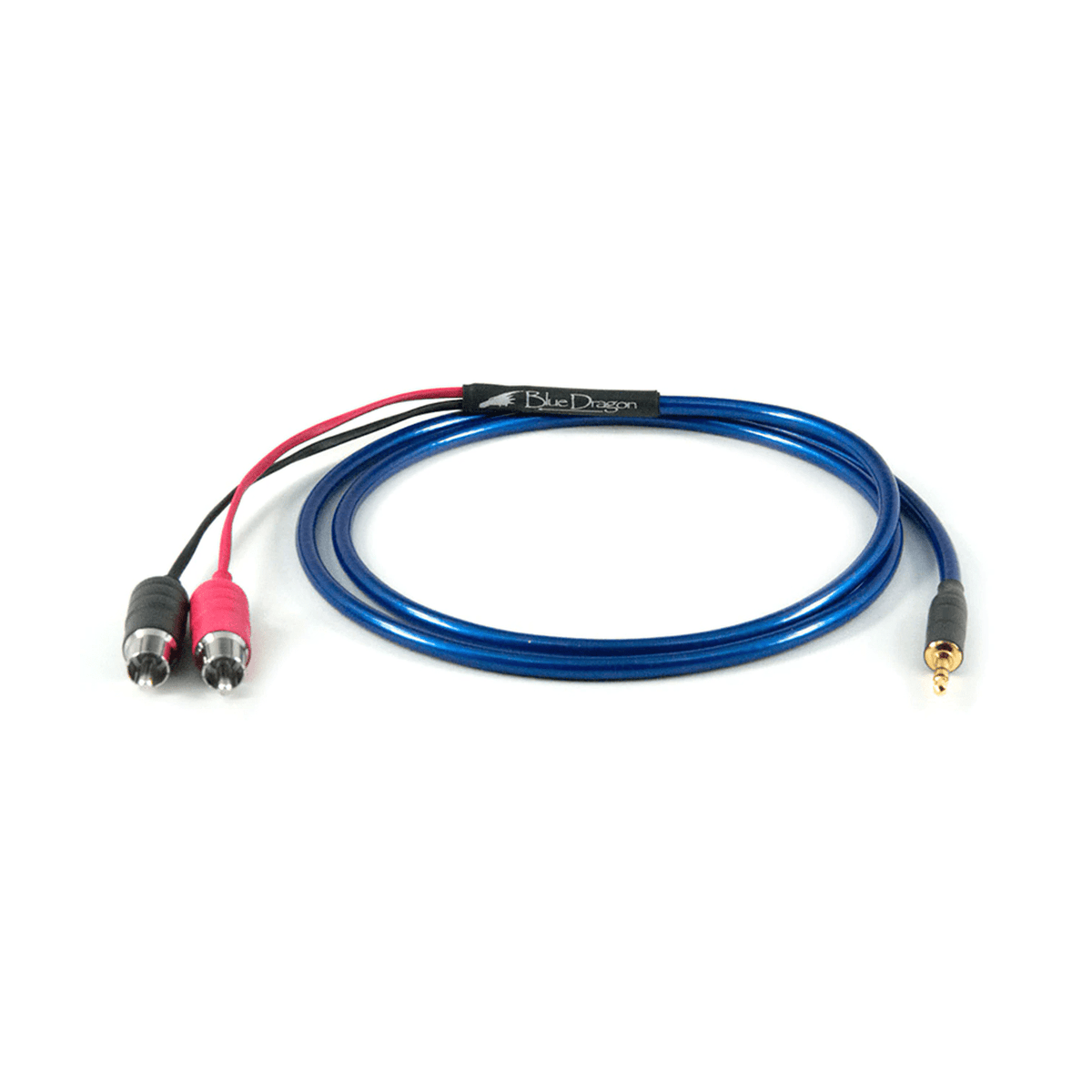 Moon Audio Dragon Cables Blue Dragon Portable Mini to RCA V3 1ft