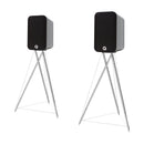 Q Acoustics Concept 300 Bookshelf Speakers Silver & Ebony