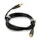 QED Connect 3.5 mm Headphone Extension Cable Black