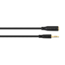 QED Connect 3.5 mm Headphone Extension Cable Black
