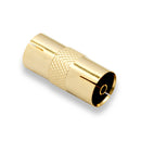 QED Connect Male to Female Aerial Adapter Gold