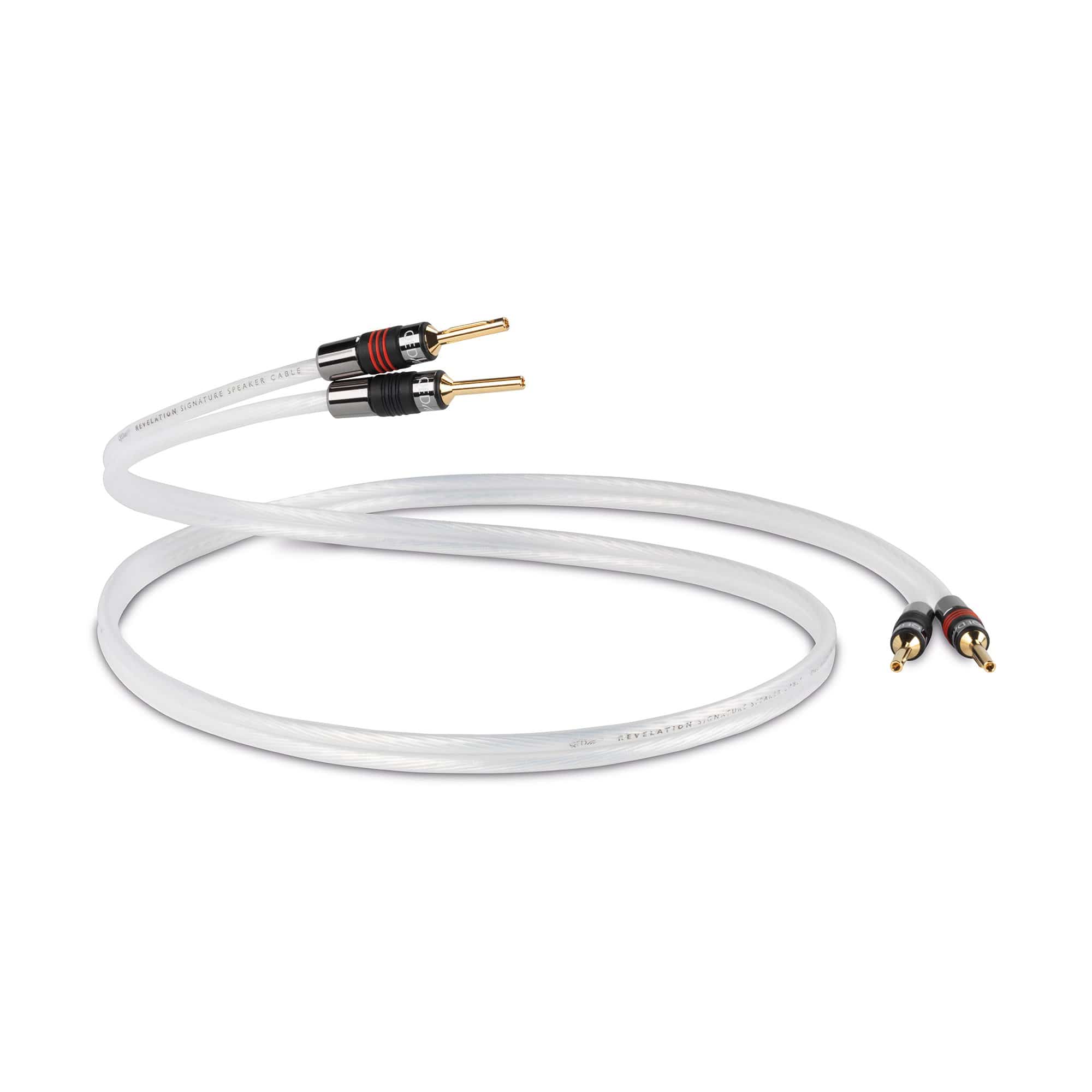 スピーカー QED REVELATION  speaker cable 4m x 2 QED Revelation Speaker Cable Banana Pair – Addicted To Audio
