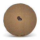 Studio Makkuro Fine Grain Portugese Cork Turntable Mats 4.5mm Thick Hypnotic Pattern
