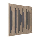Vicoustic Wavewood Ultra Lite Diffusion Panels Brown Oak